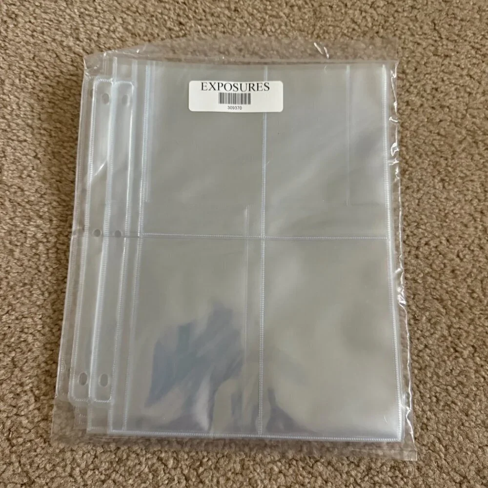 Exposures 4-Pocket Photo Album Refill Pages – Lot of 13 Packs (Holds 4x6 Photos) - Picture 2 of 3